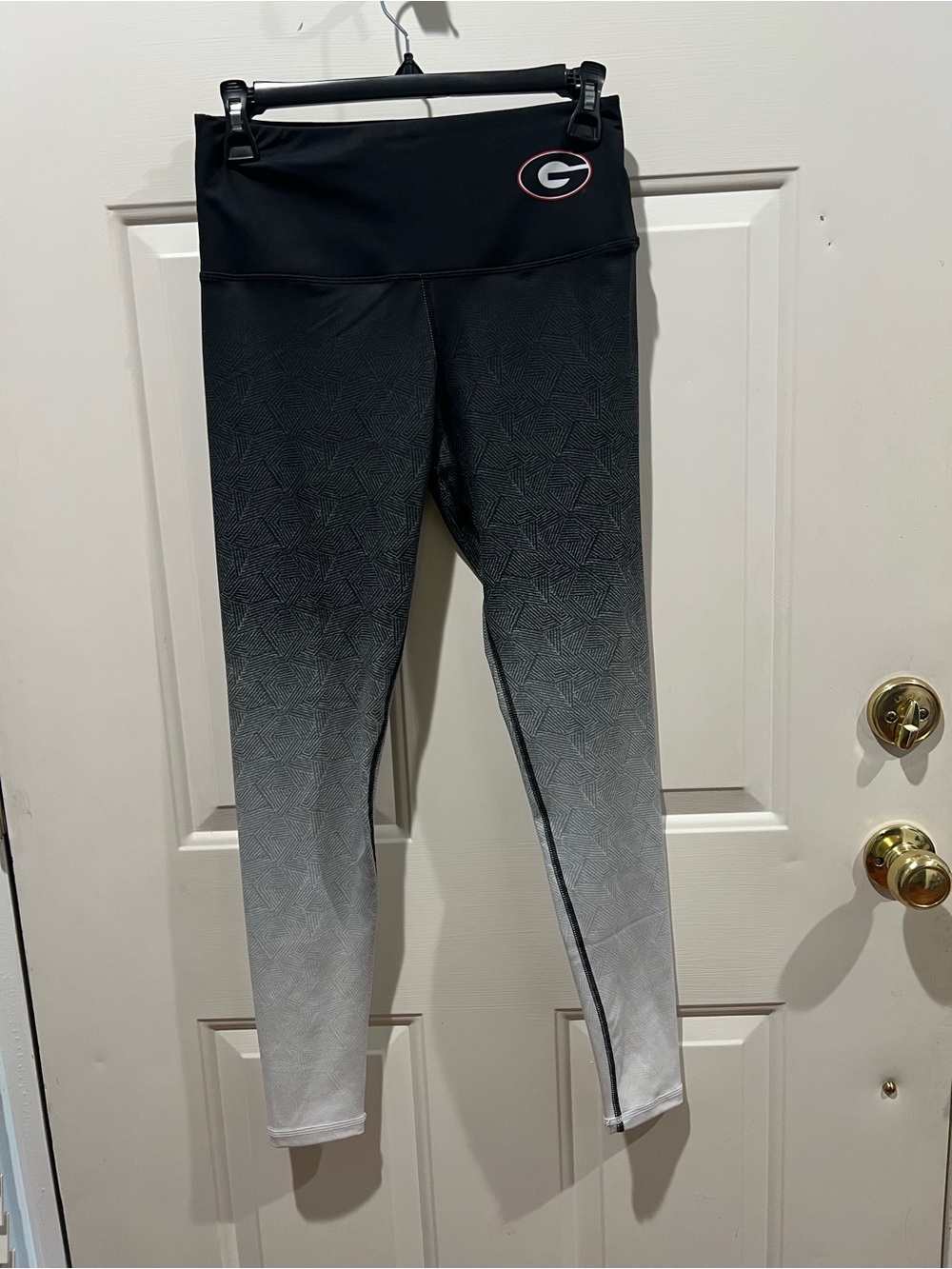 University of Georgia Ombre Black to Gray Leggings with G Logo